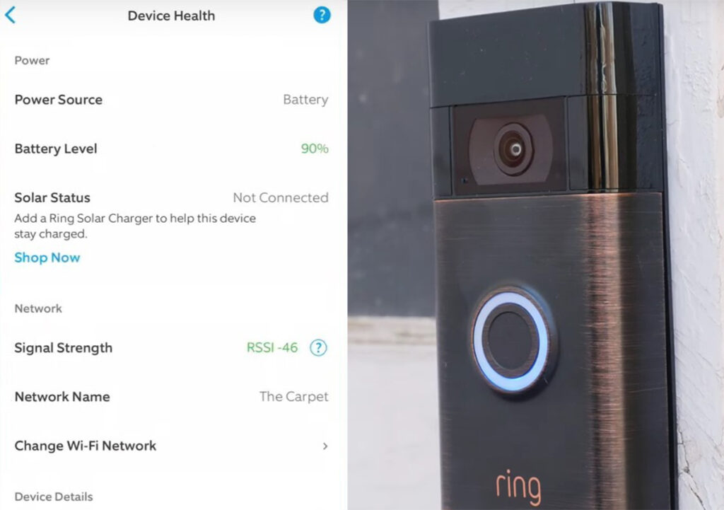 Ring Doorbell Device Health