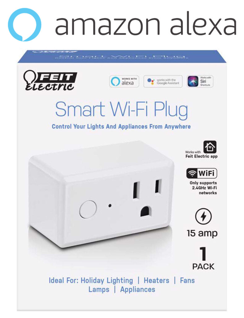 Feit Electric Smart Plug and Alexa Logo