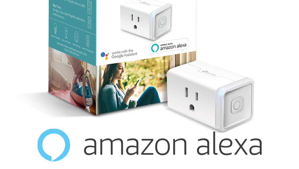 TP-Link Kasa Smart Plug Mini HS105 and Amazon Alexa Logo